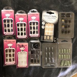 Set of 10 Glue-On False Nails